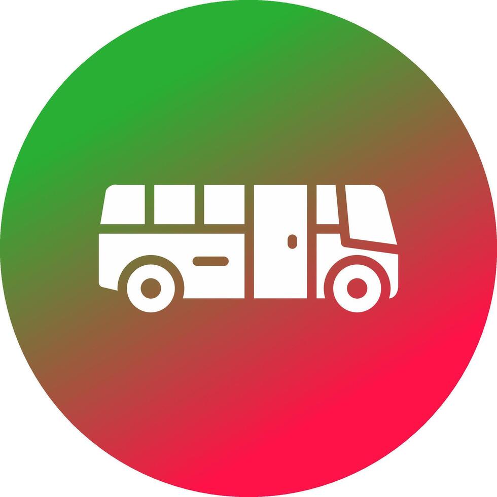 School Bus Creative Icon Design vector