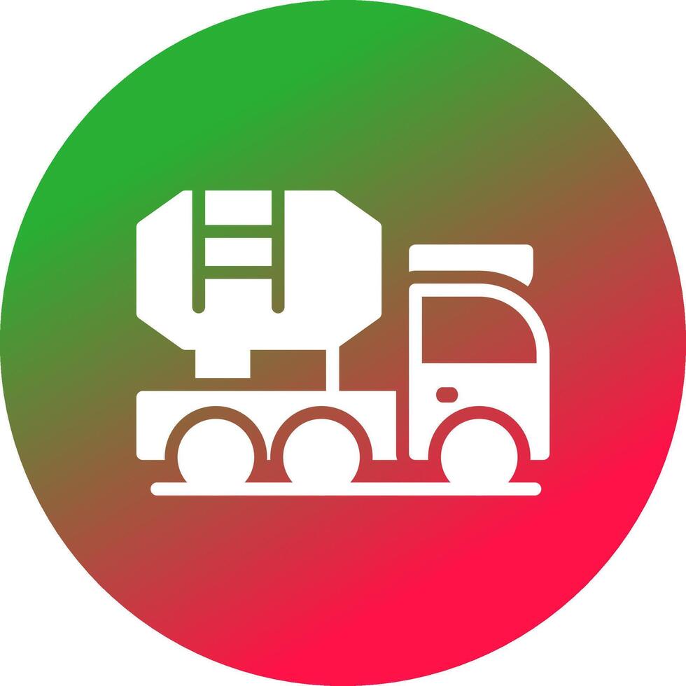 Mixer Truck Creative Icon Design vector