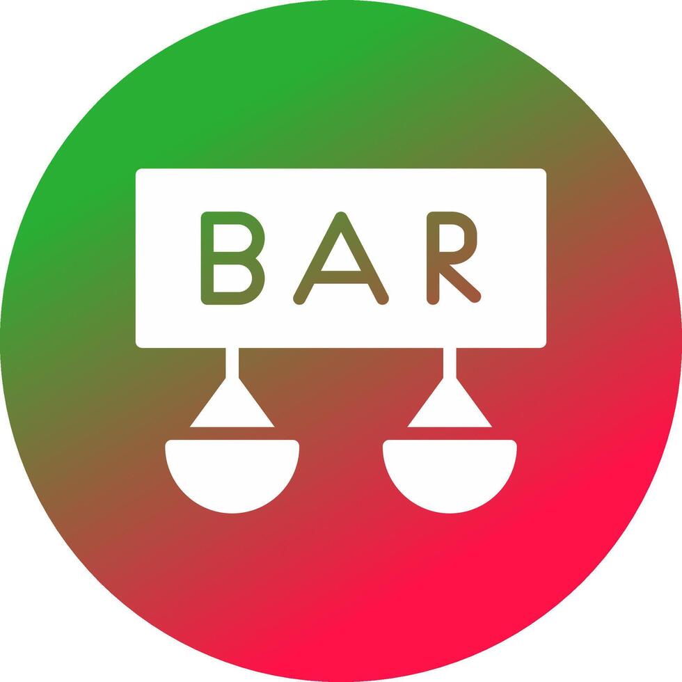 Bar Creative Icon Design vector