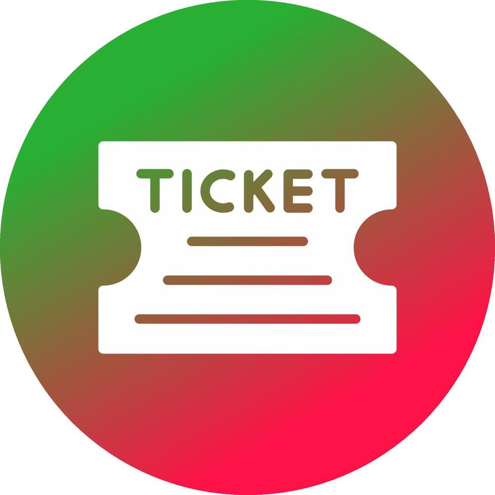 Ticket Creative Icon Design vector