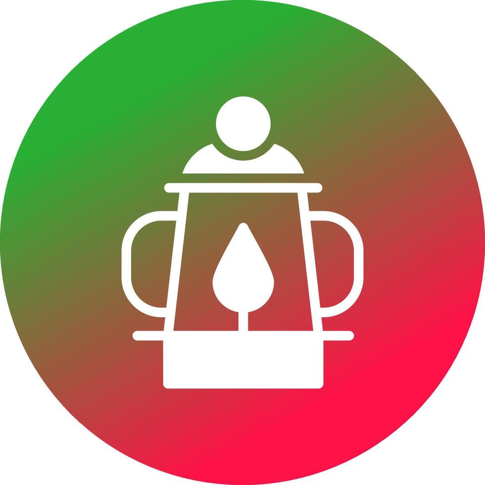 Oil Lamp Creative Icon Design vector