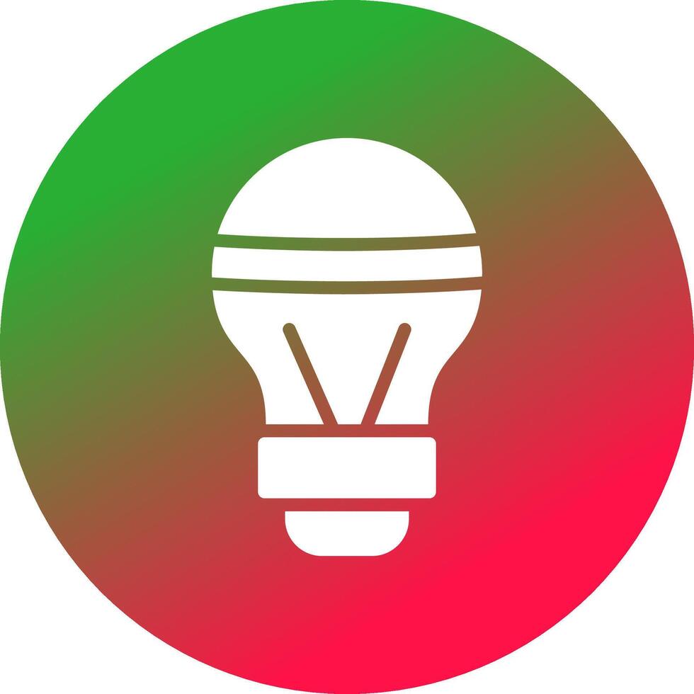 LED Bulb Creative Icon Design vector