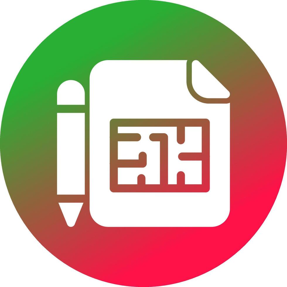 Blueprint Creative Icon Design vector