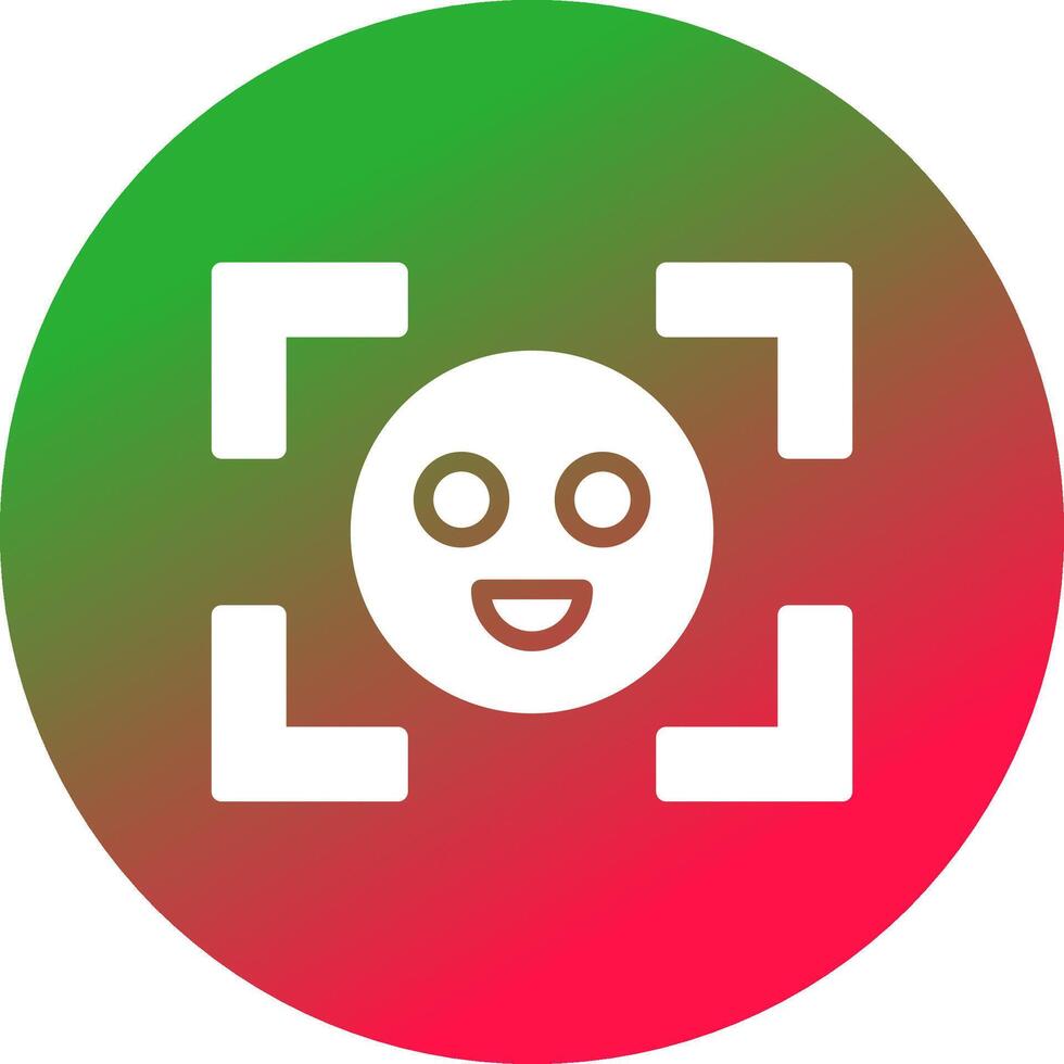 Face Detection Creative Icon Design vector