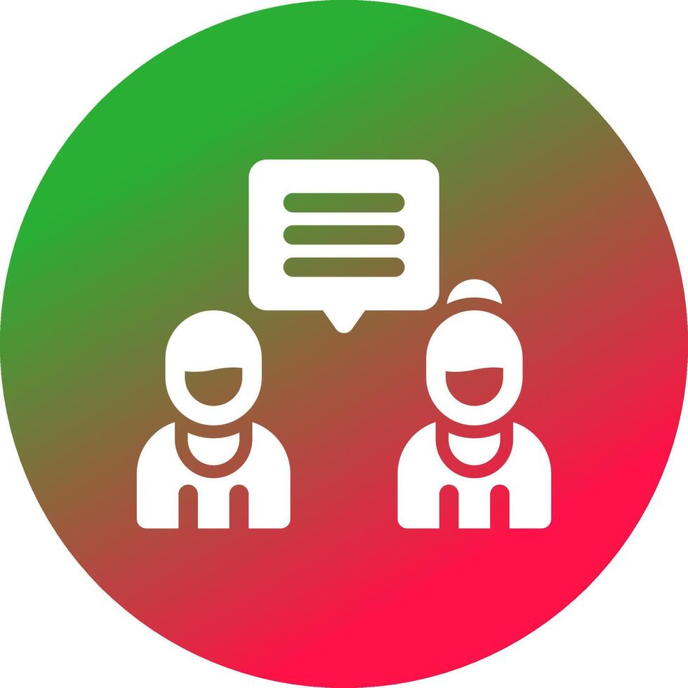 Discuss Creative Icon Design vector