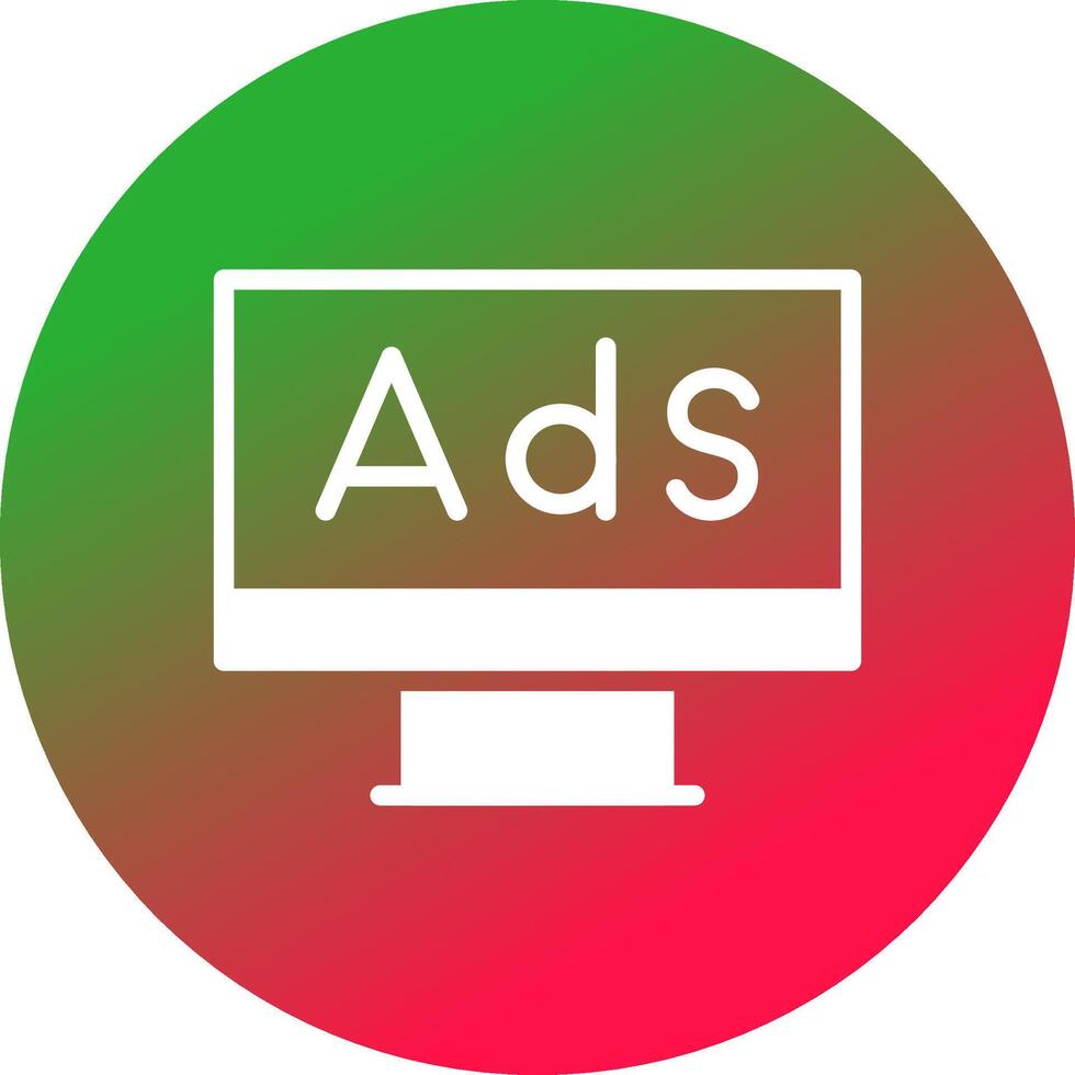 Advertising Creative Icon Design vector