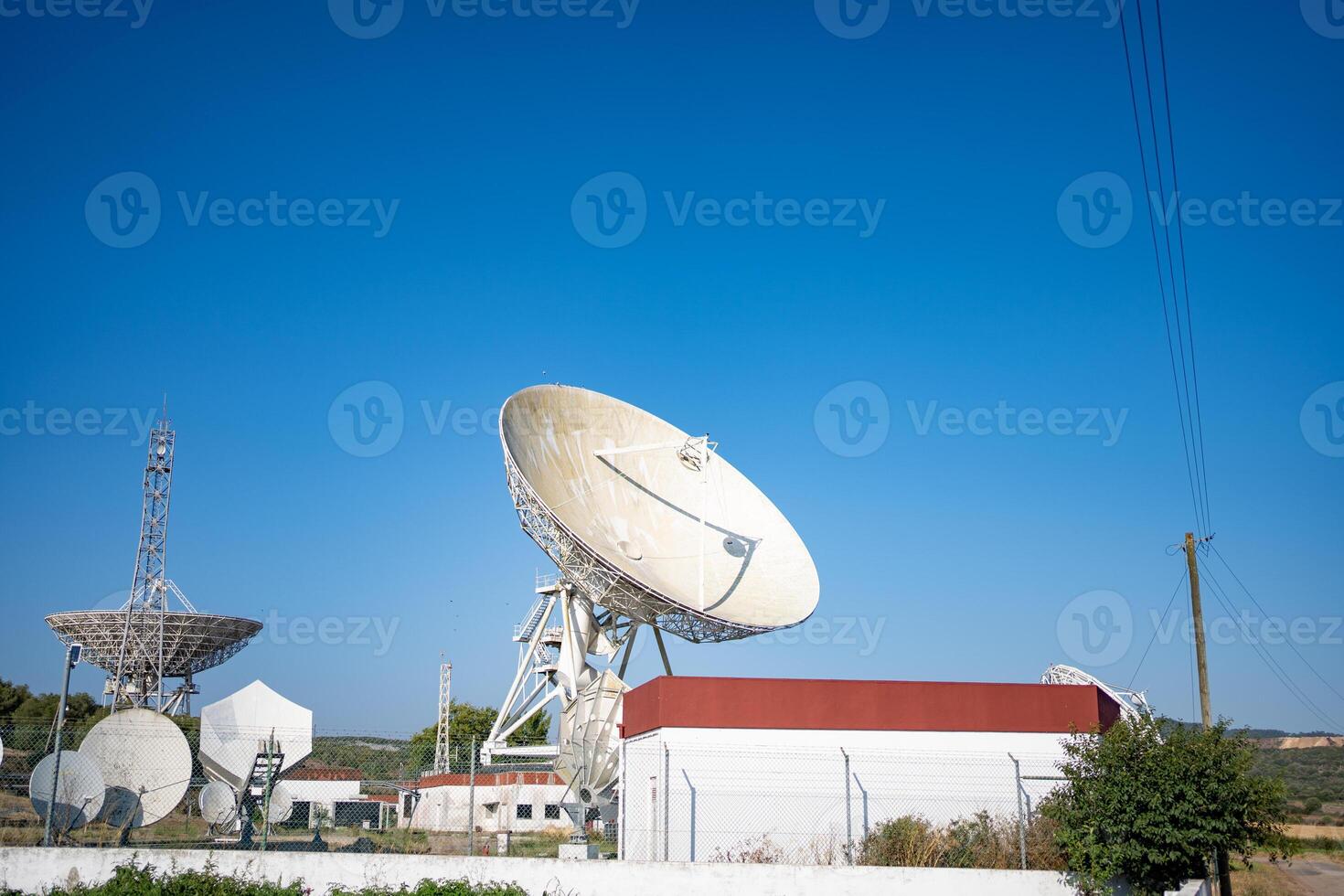 Earth based astronomical radio telescope photo