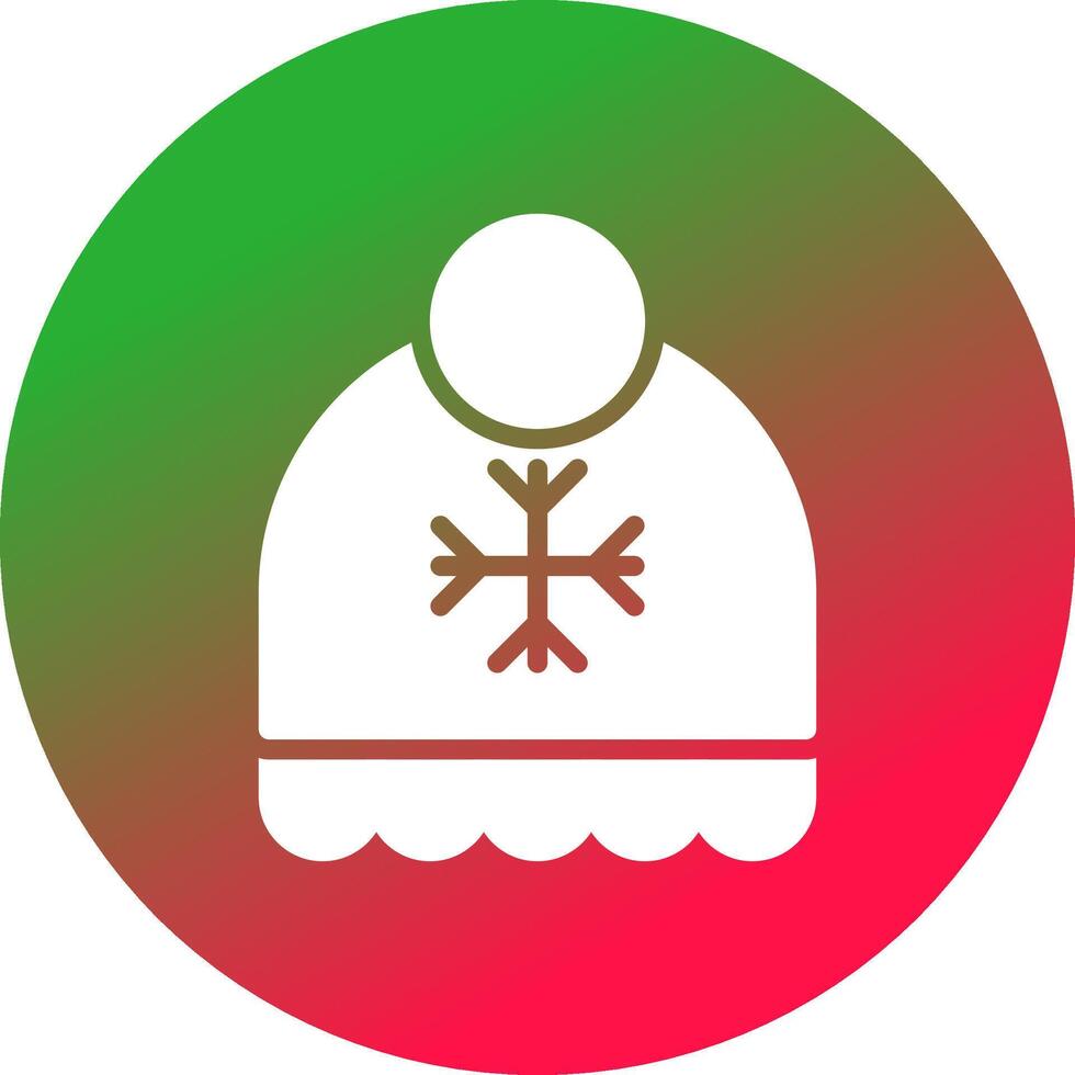 Winter Hat Creative Icon Design vector