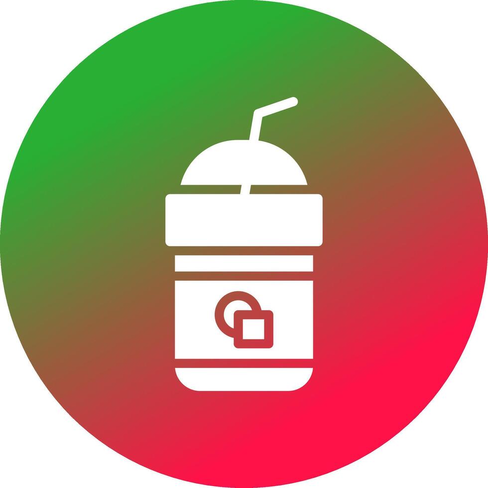 Iced Coffee Creative Icon Design vector
