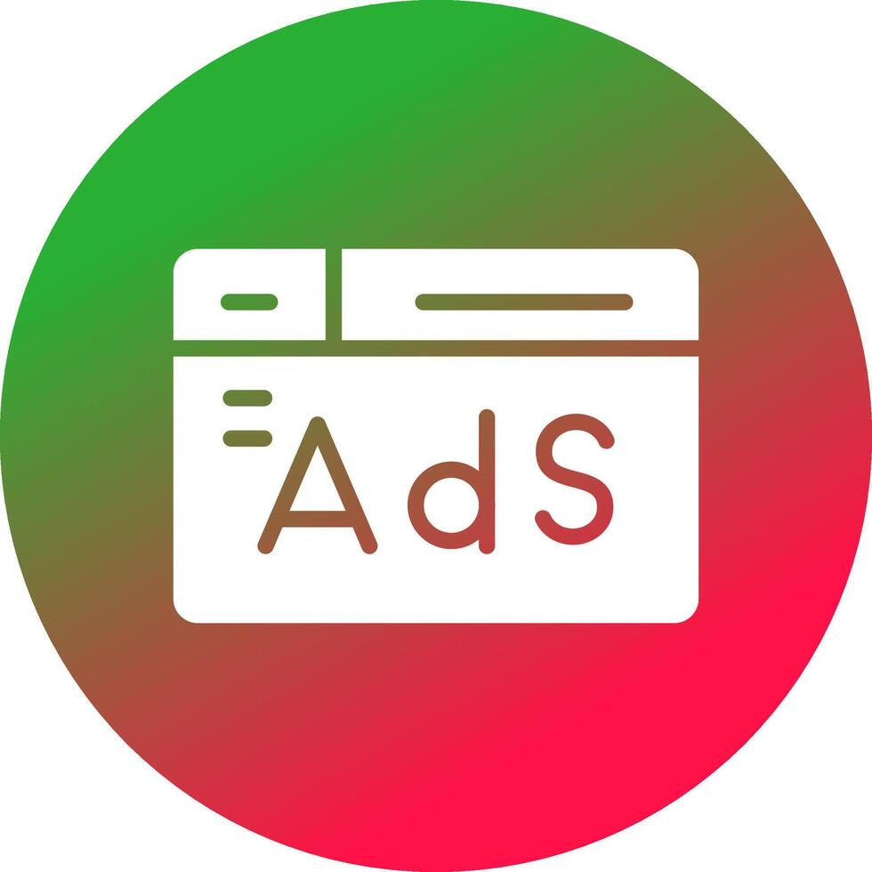 Advertising Creative Icon Design vector