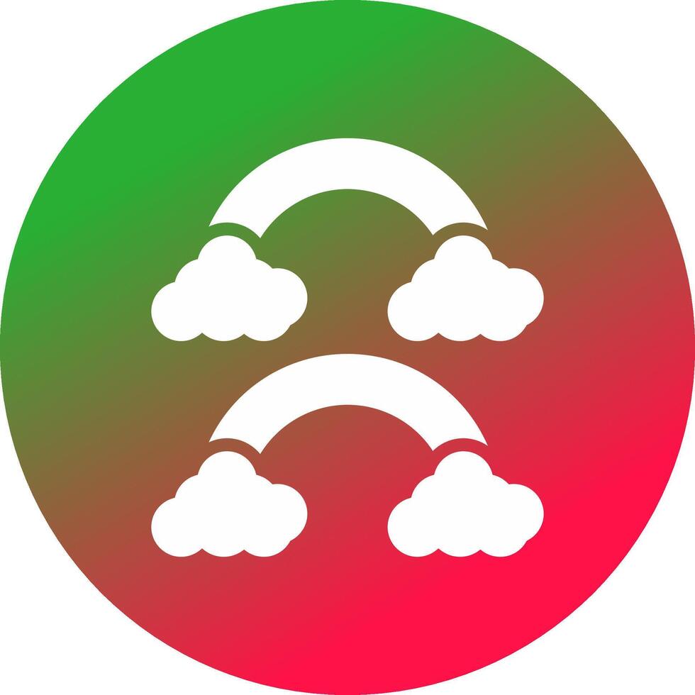 Rainbow Creative Icon Design vector