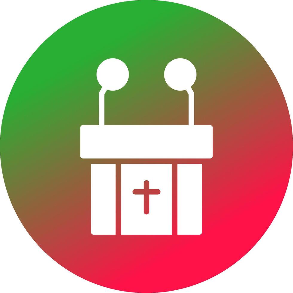 Pulpit Creative Icon Design vector