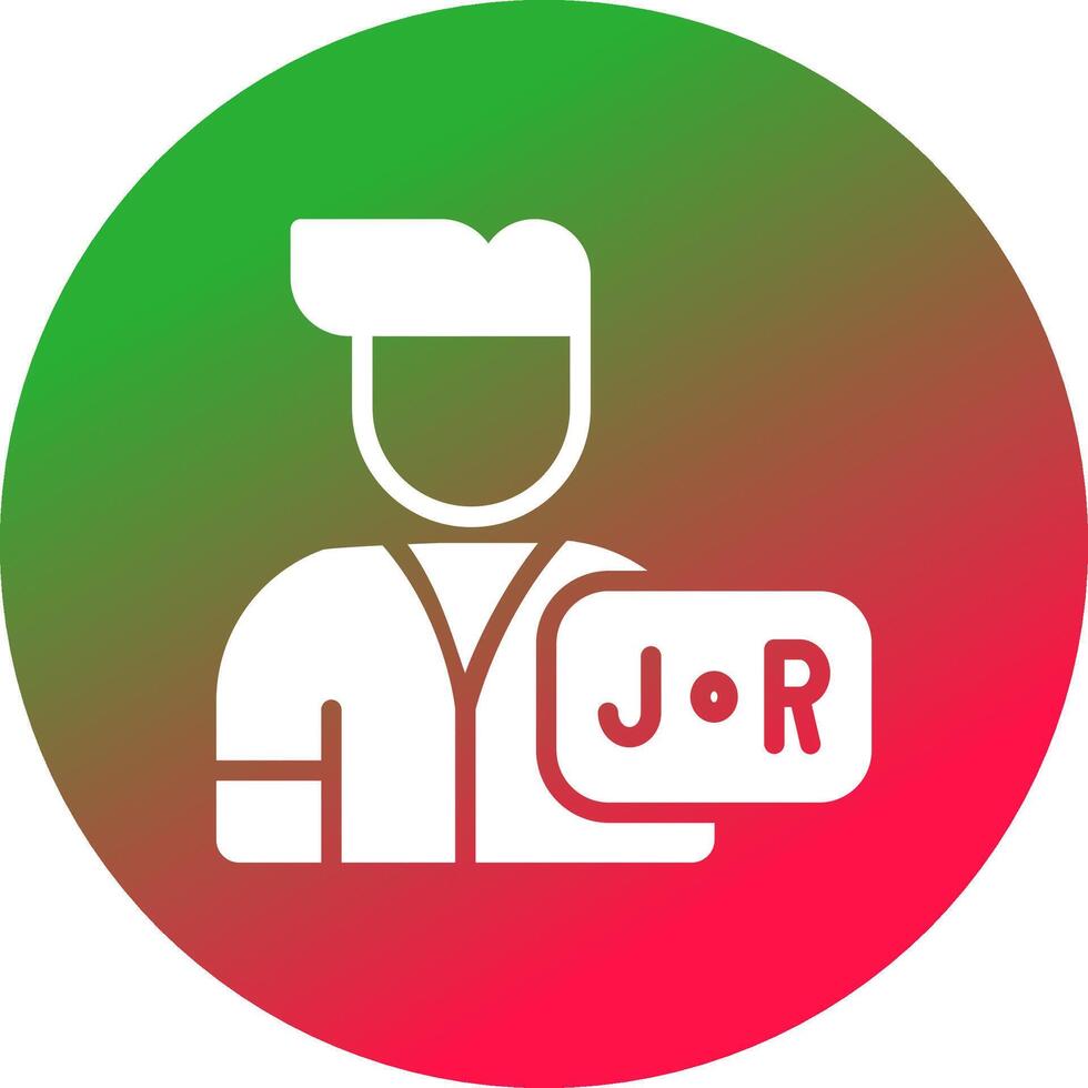 Junior Sales Rep Creative Icon Design vector