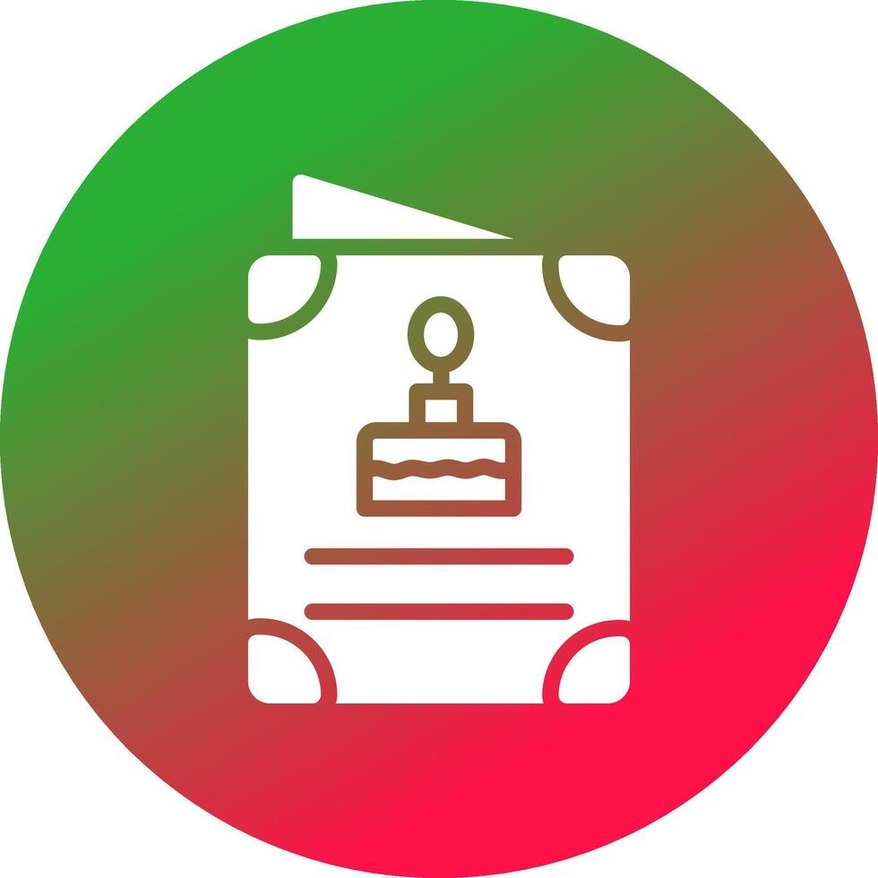 Birthday Card Creative Icon Design vector