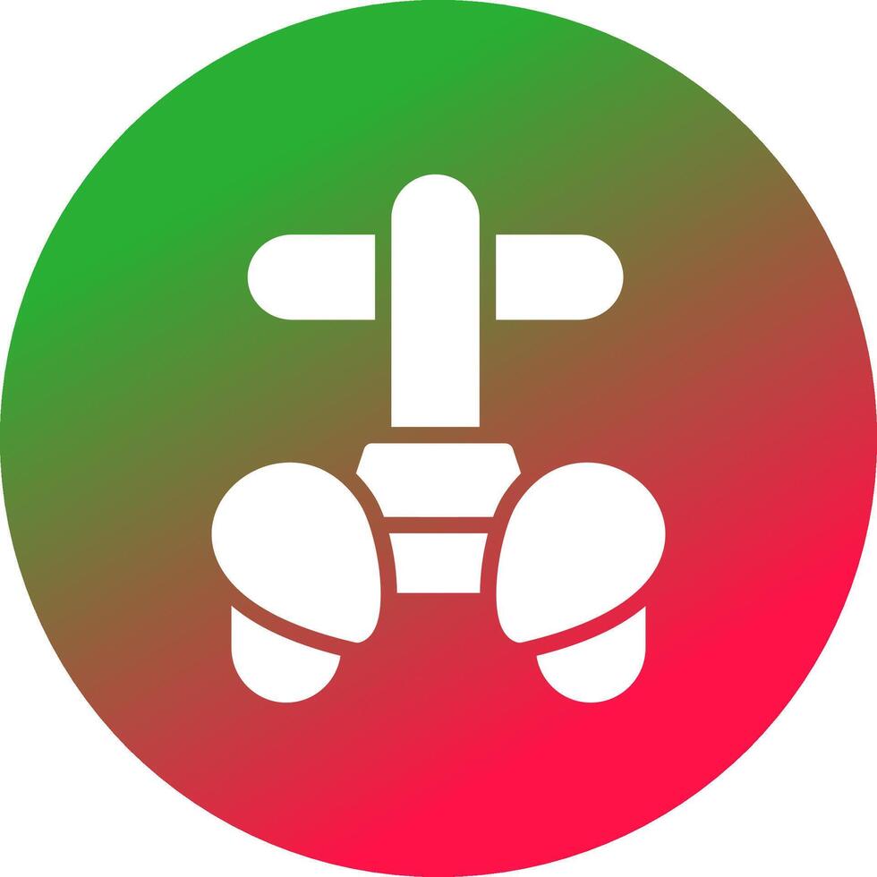 Police Segway Creative Icon Design vector