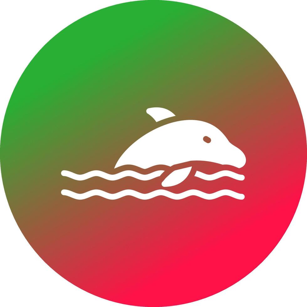 delfín creativo icono diseño vector