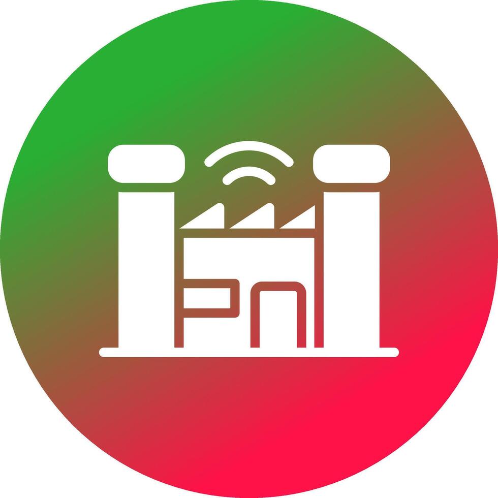 Smart Factory Creative Icon Design vector