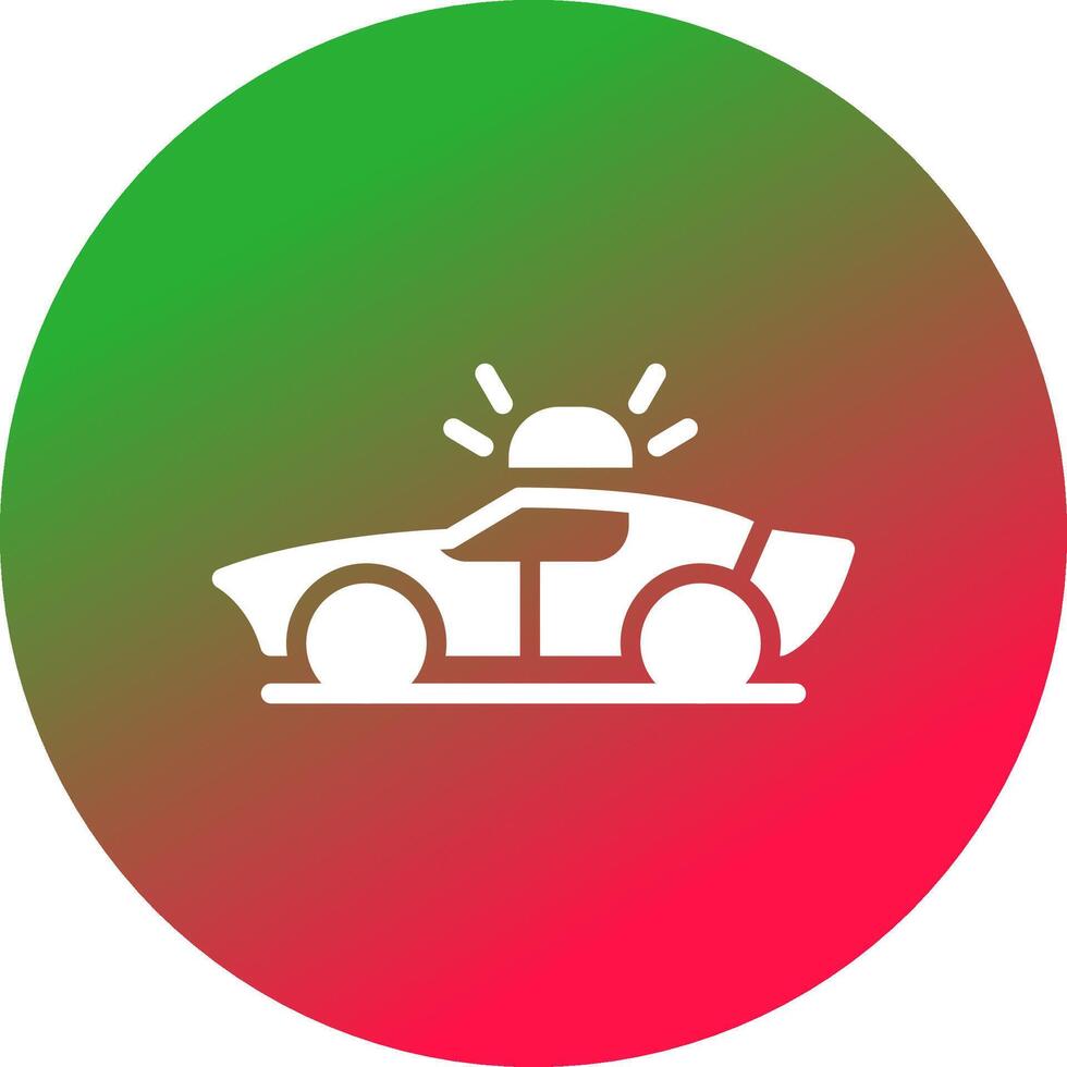 diseño de icono creativo de coche de policía vector