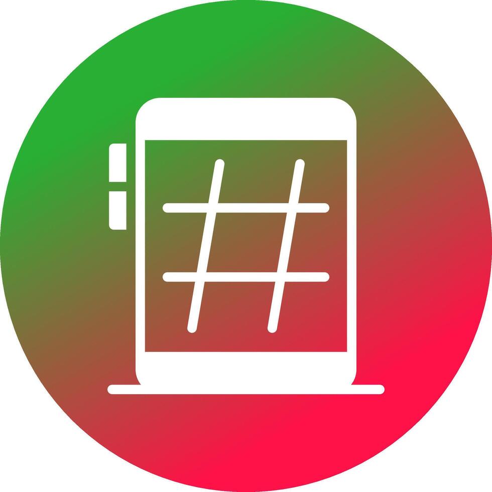 Hashtag Creative Icon Design vector