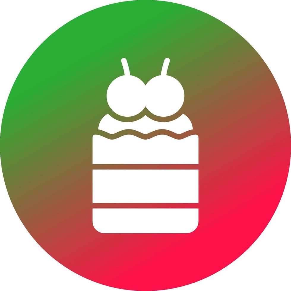 diseño de icono creativo de cupcake vector