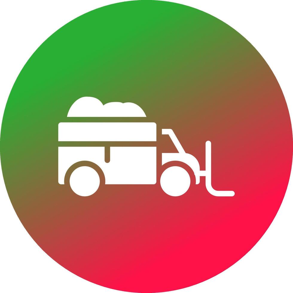 Snowplow Creative Icon Design vector