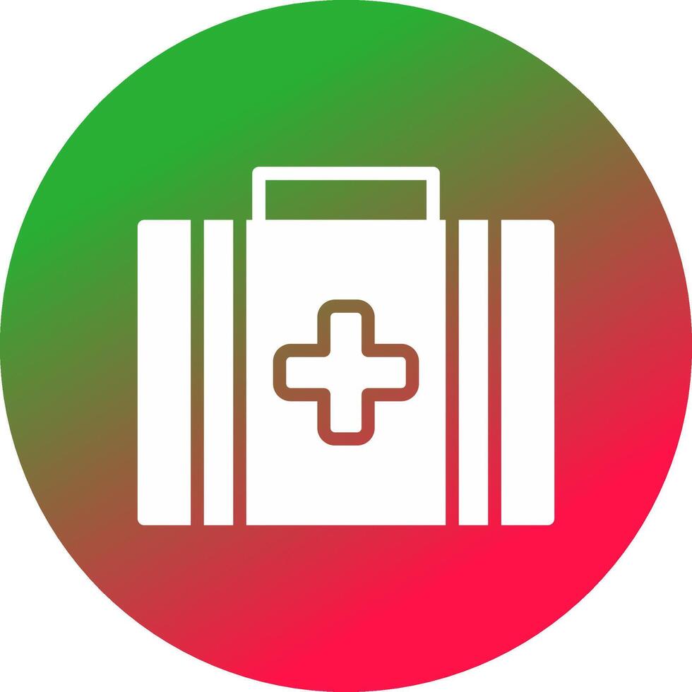 First Aid Kit Creative Icon Design vector