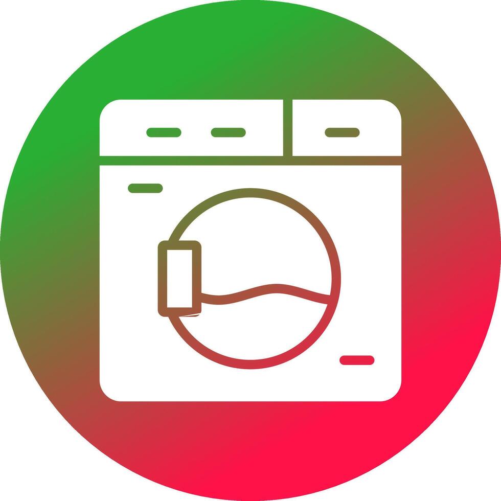 Washing Machine Creative Icon Design vector