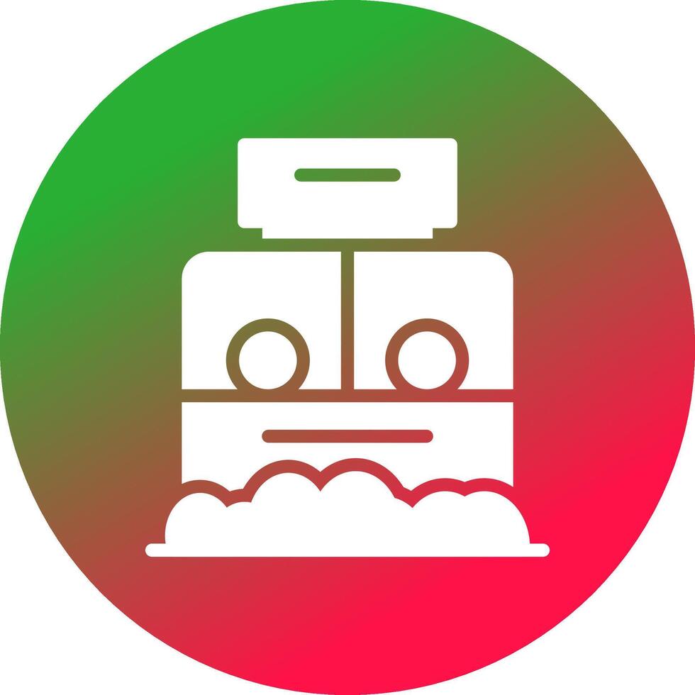 Ticket Box Creative Icon Design vector
