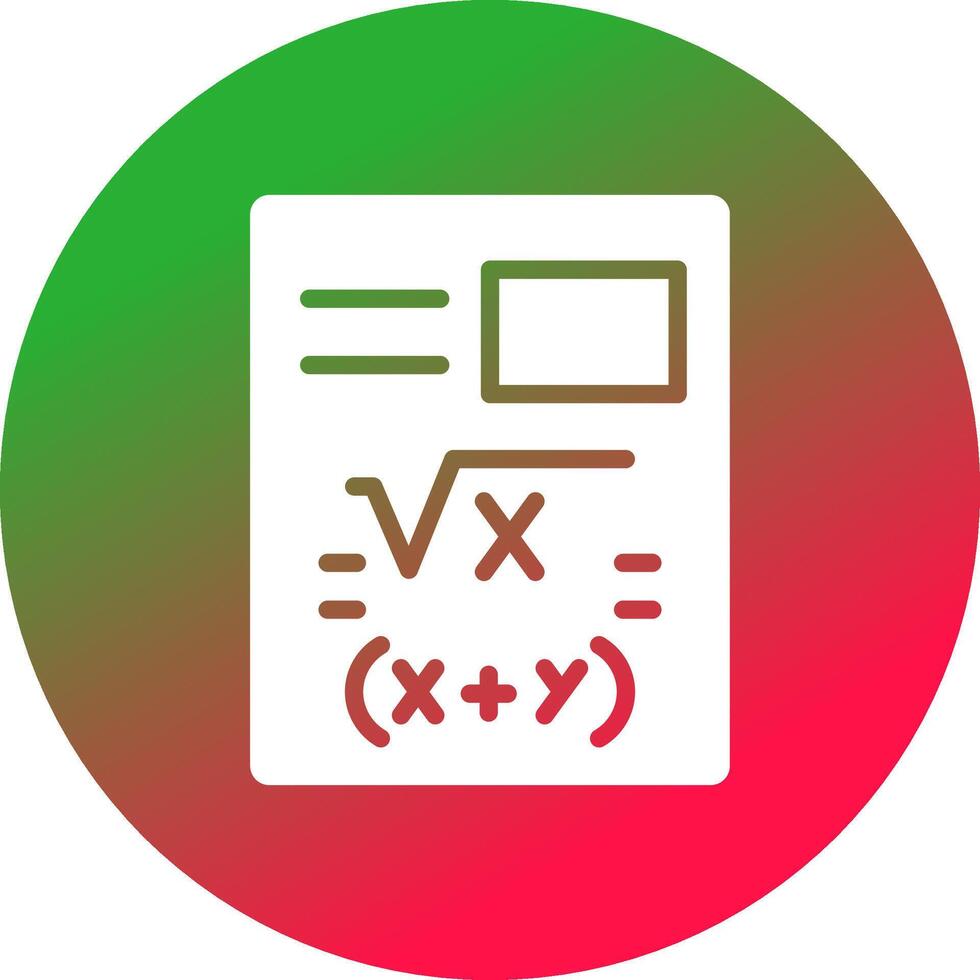 Maths Creative Icon Design vector