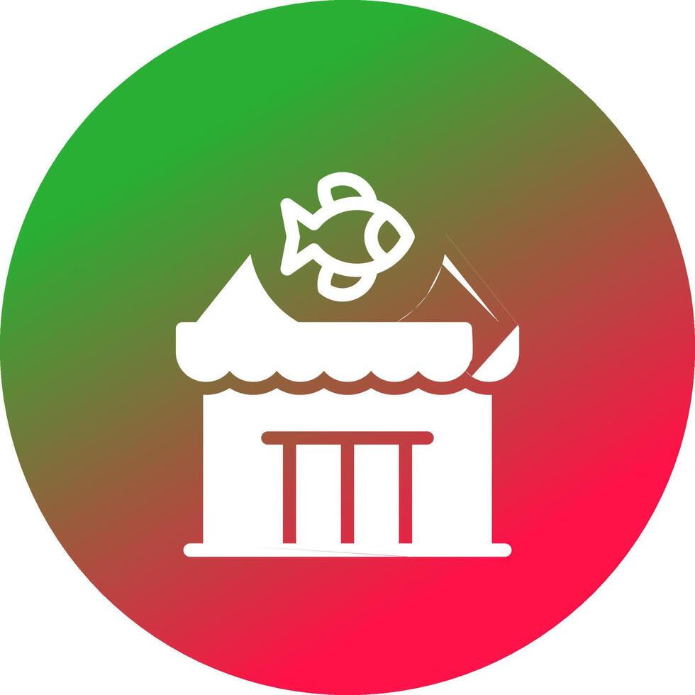 Fishing Gear Shop Creative Icon Design vector