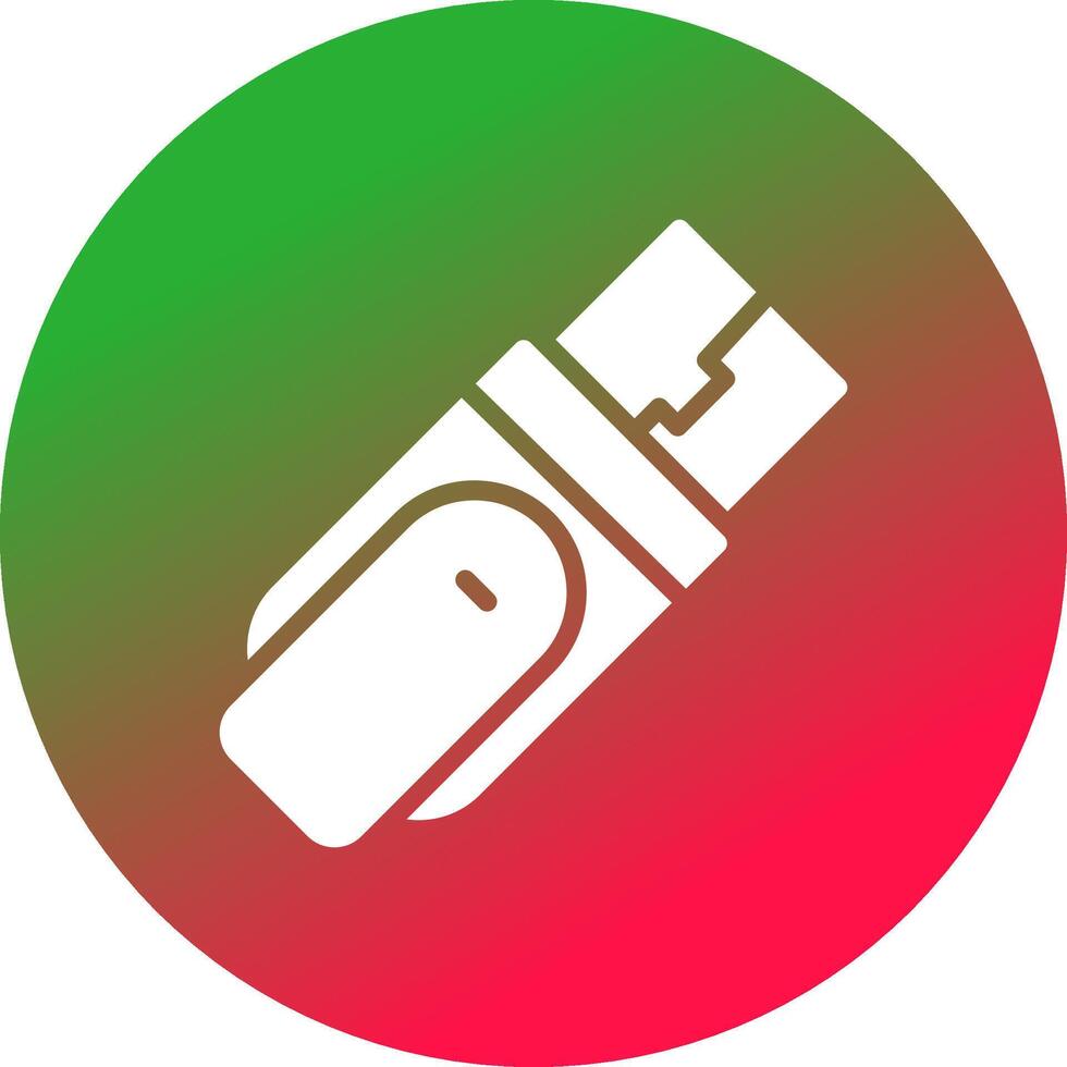 Glyph Gradient Circle Design vector