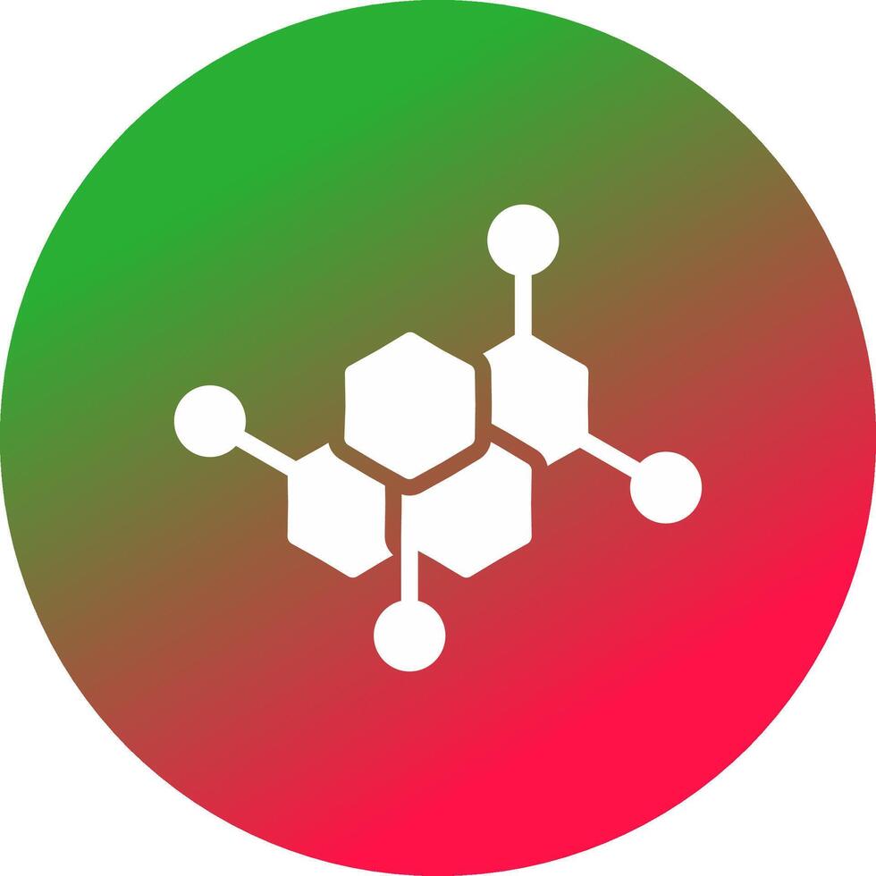 diseño de icono creativo de molécula vector