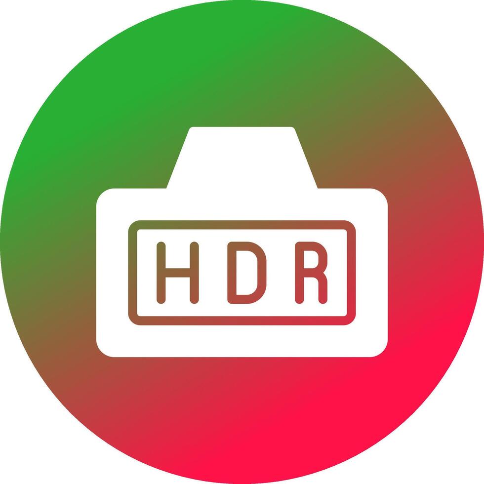 Hdr Creative Icon Design vector