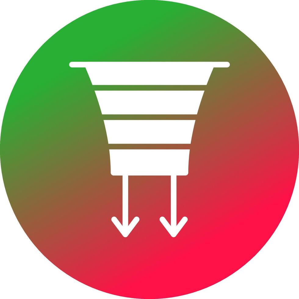 Funnel Creative Icon Design vector