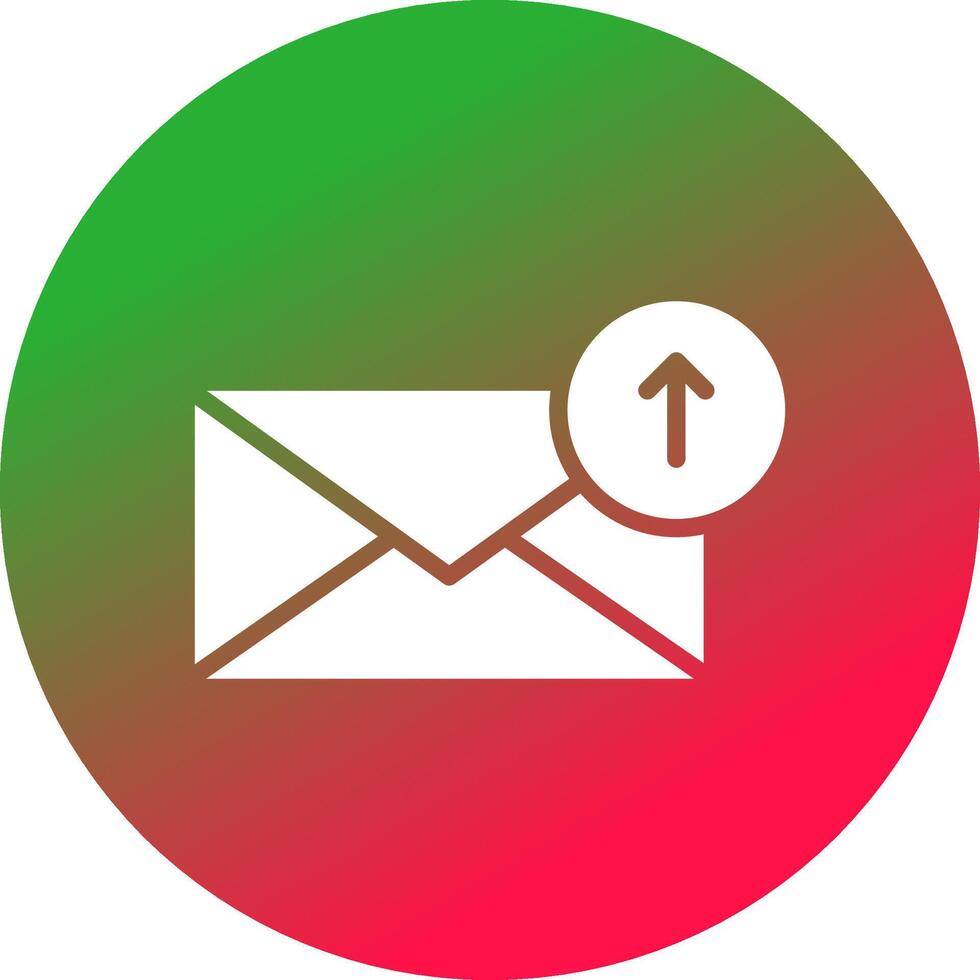Upload Email Creative Icon Design vector