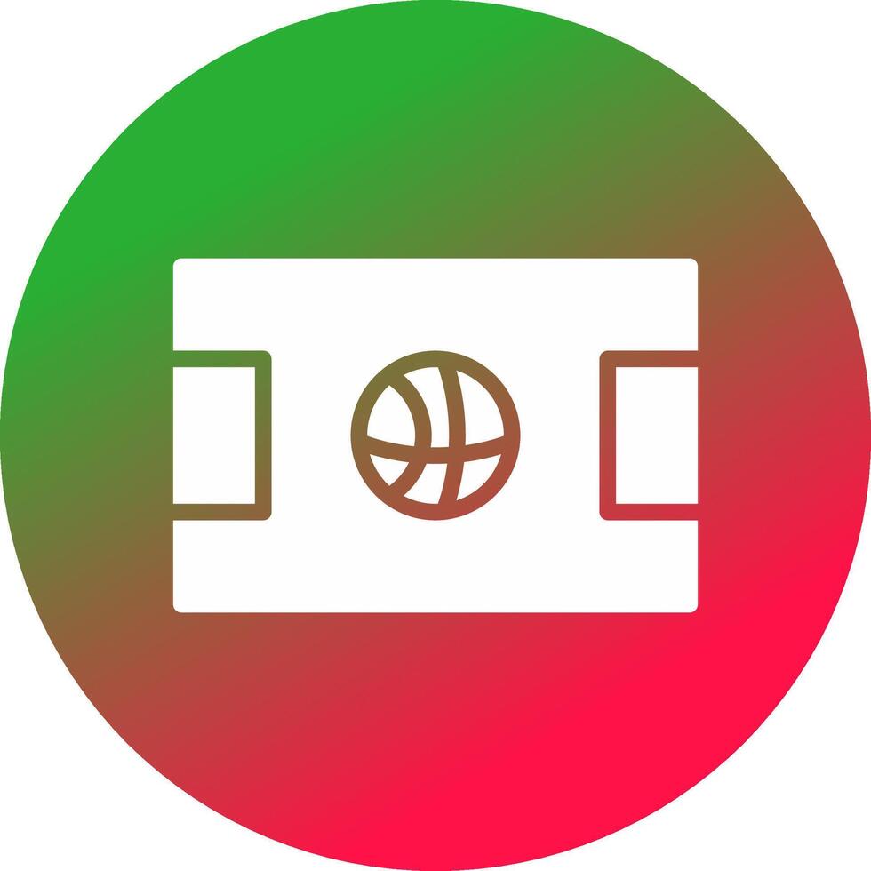 Basketball Court Creative Icon Design vector