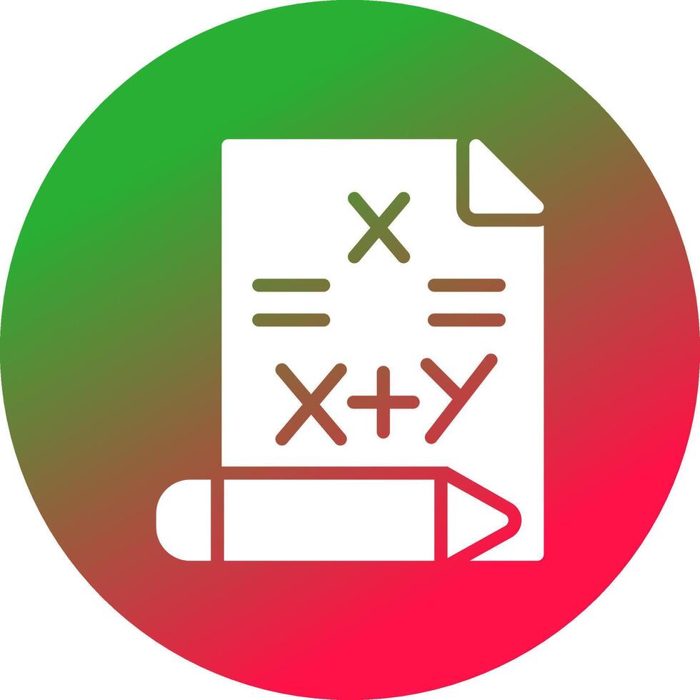 Maths Creative Icon Design vector