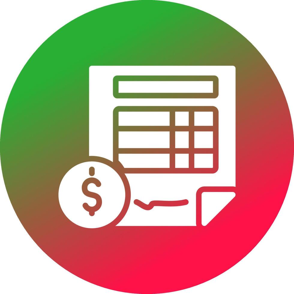 Invoice Creative Icon Design vector