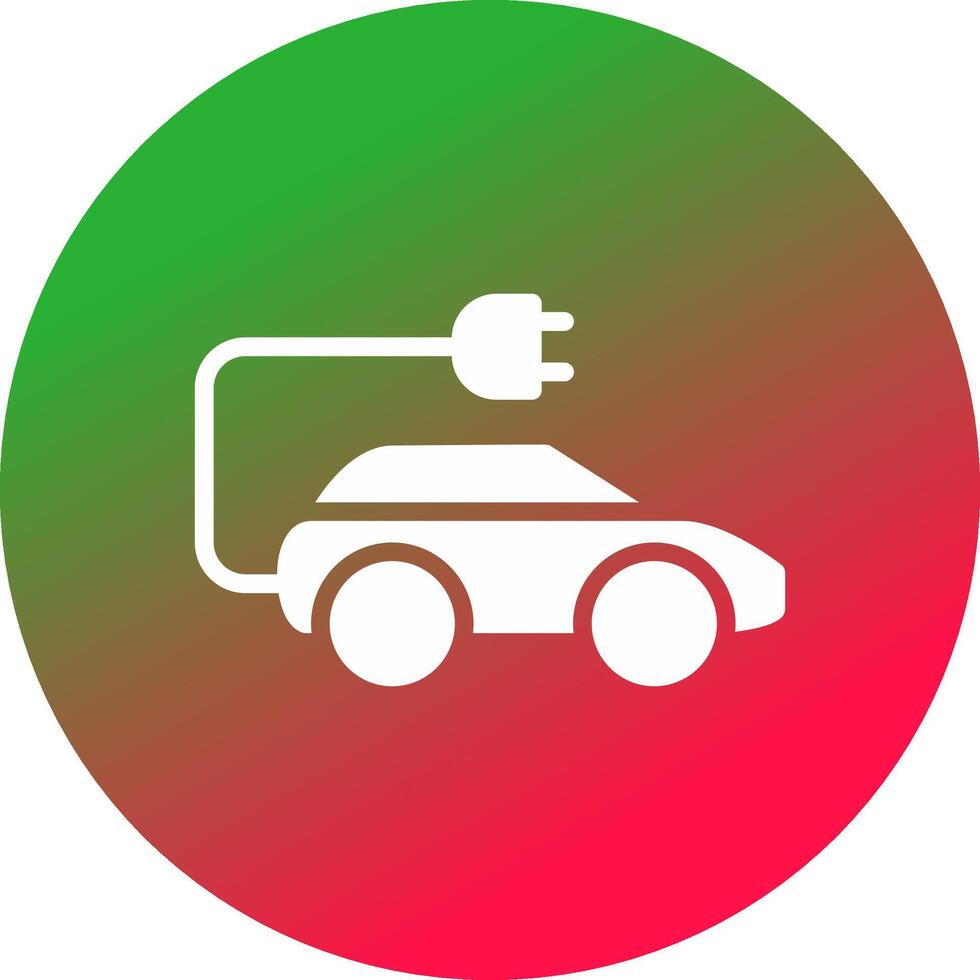 Electric Car Creative Icon Design vector