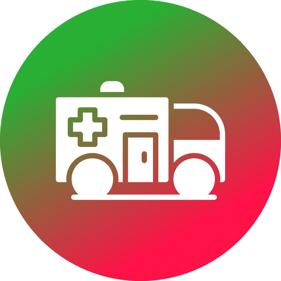 Ambulance Creative Icon Design vector