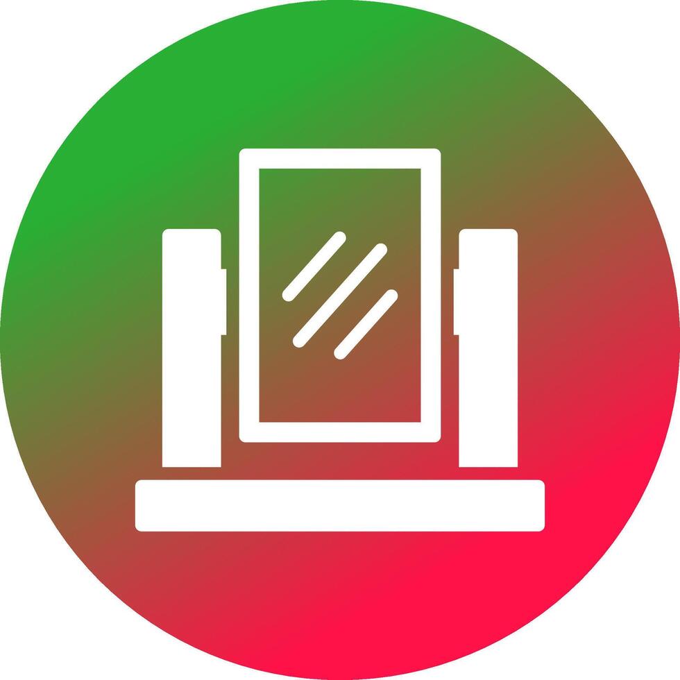 Mirror Creative Icon Design vector