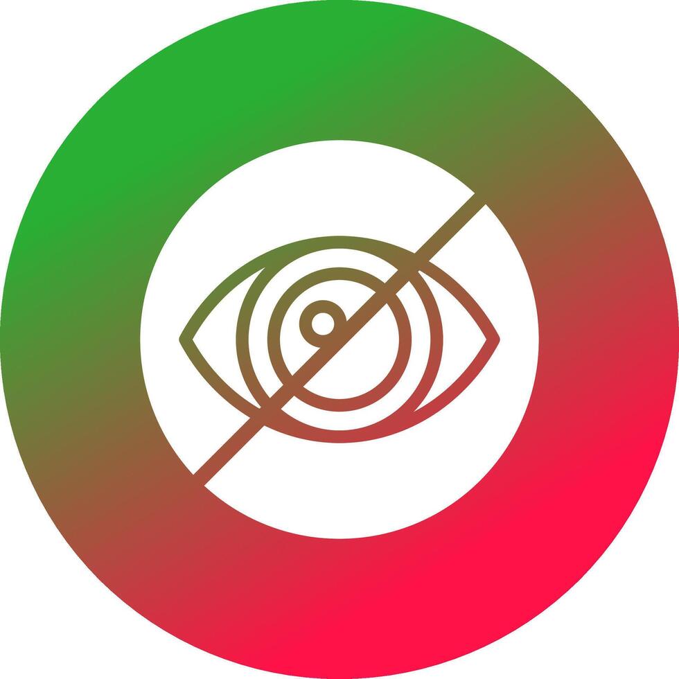 Legal Blindness Creative Icon Design vector