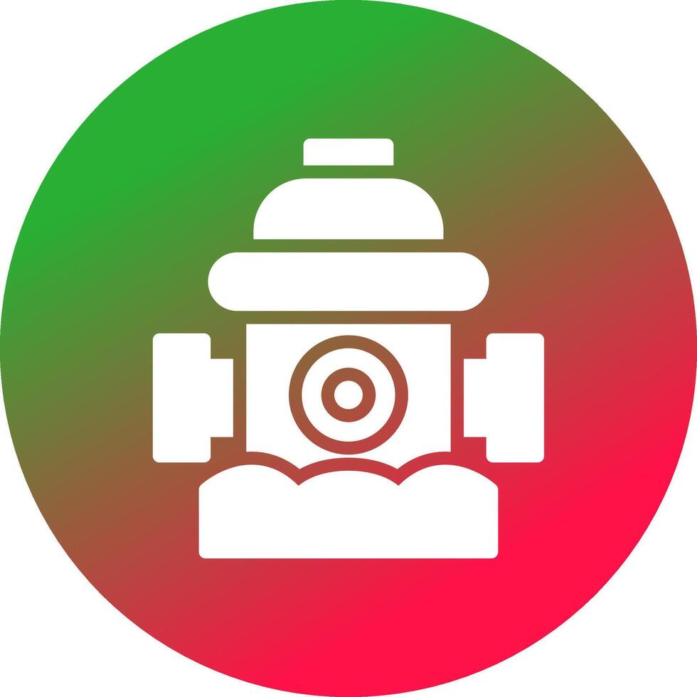 Fire Hydrant Creative Icon Design vector