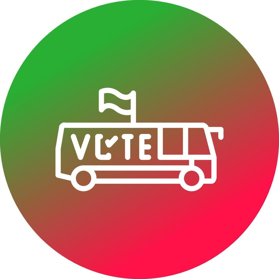 diseño de icono creativo de autobús vector