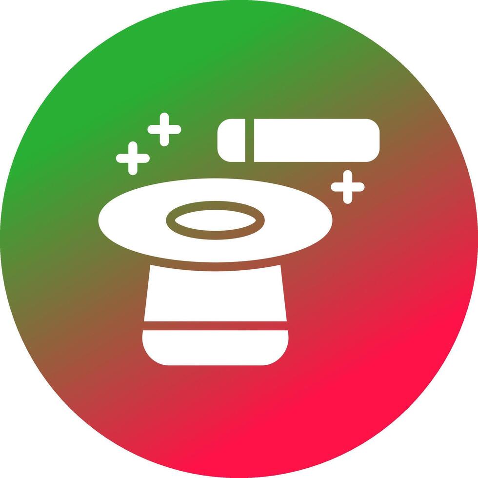 Glyph Gradient Circle Design vector