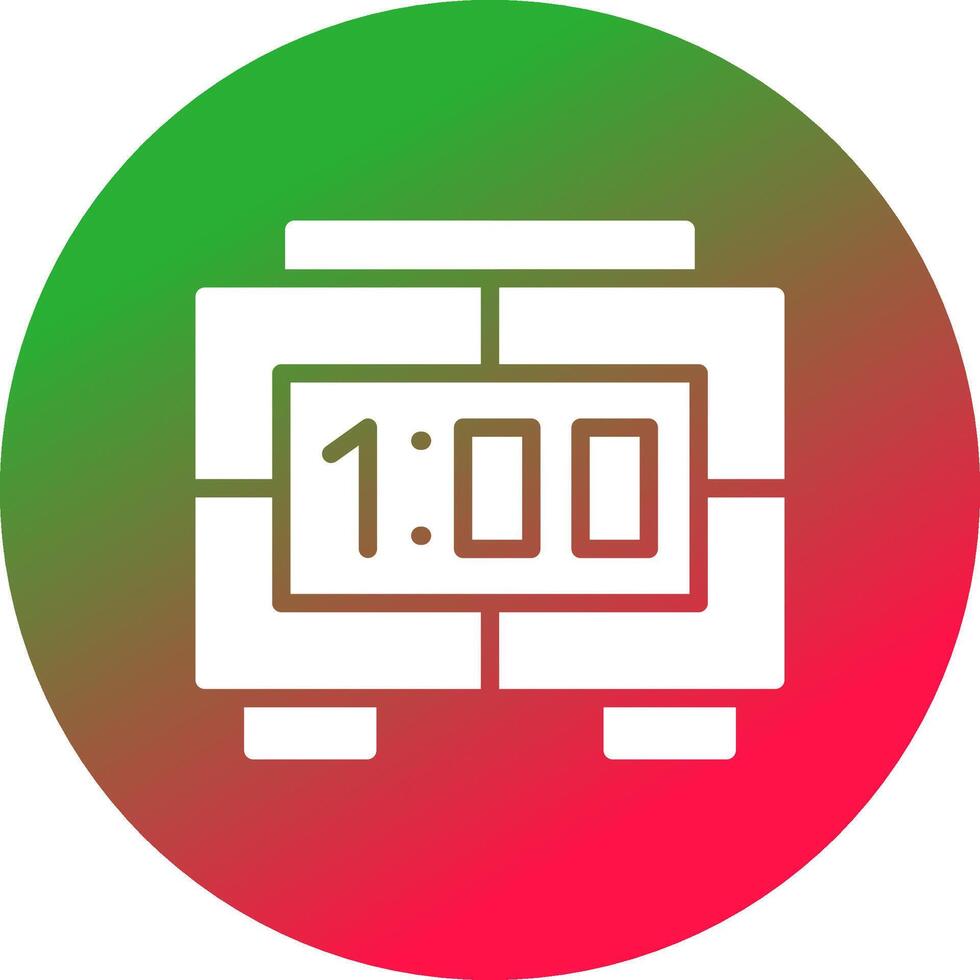 Digital Clock Creative Icon Design vector
