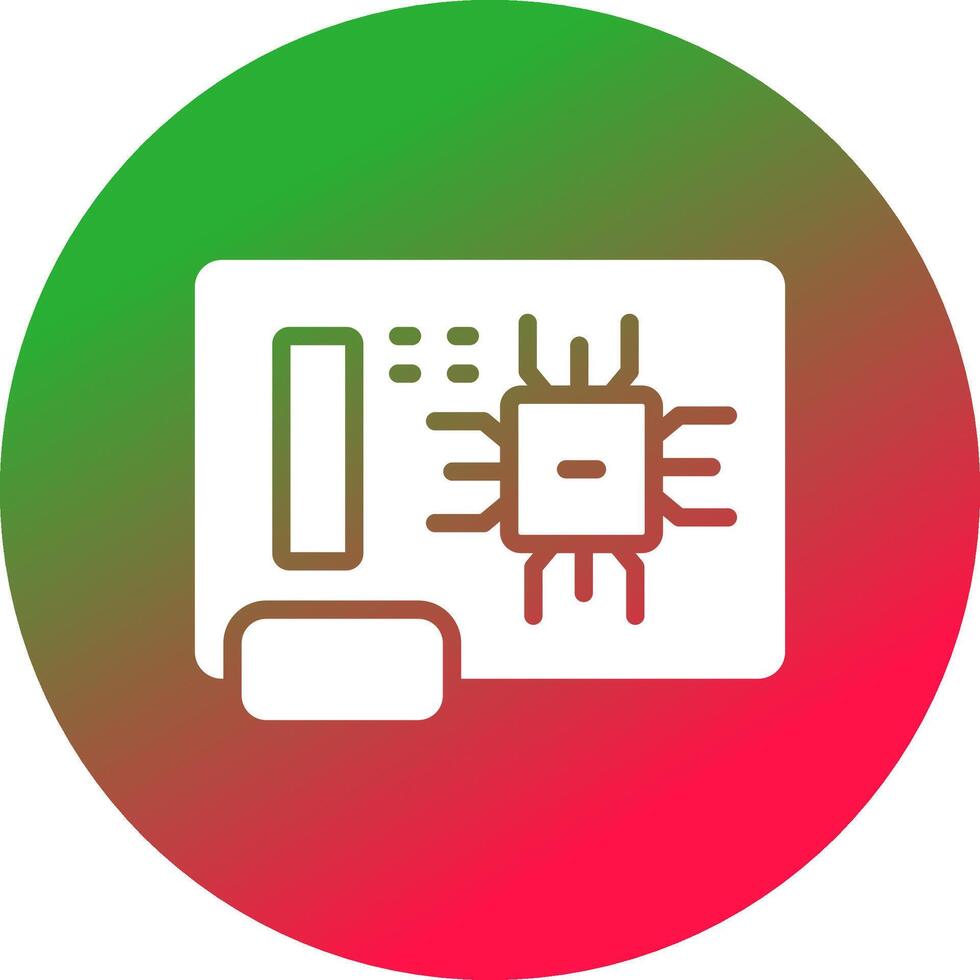 Circuit Board Creative Icon Design vector