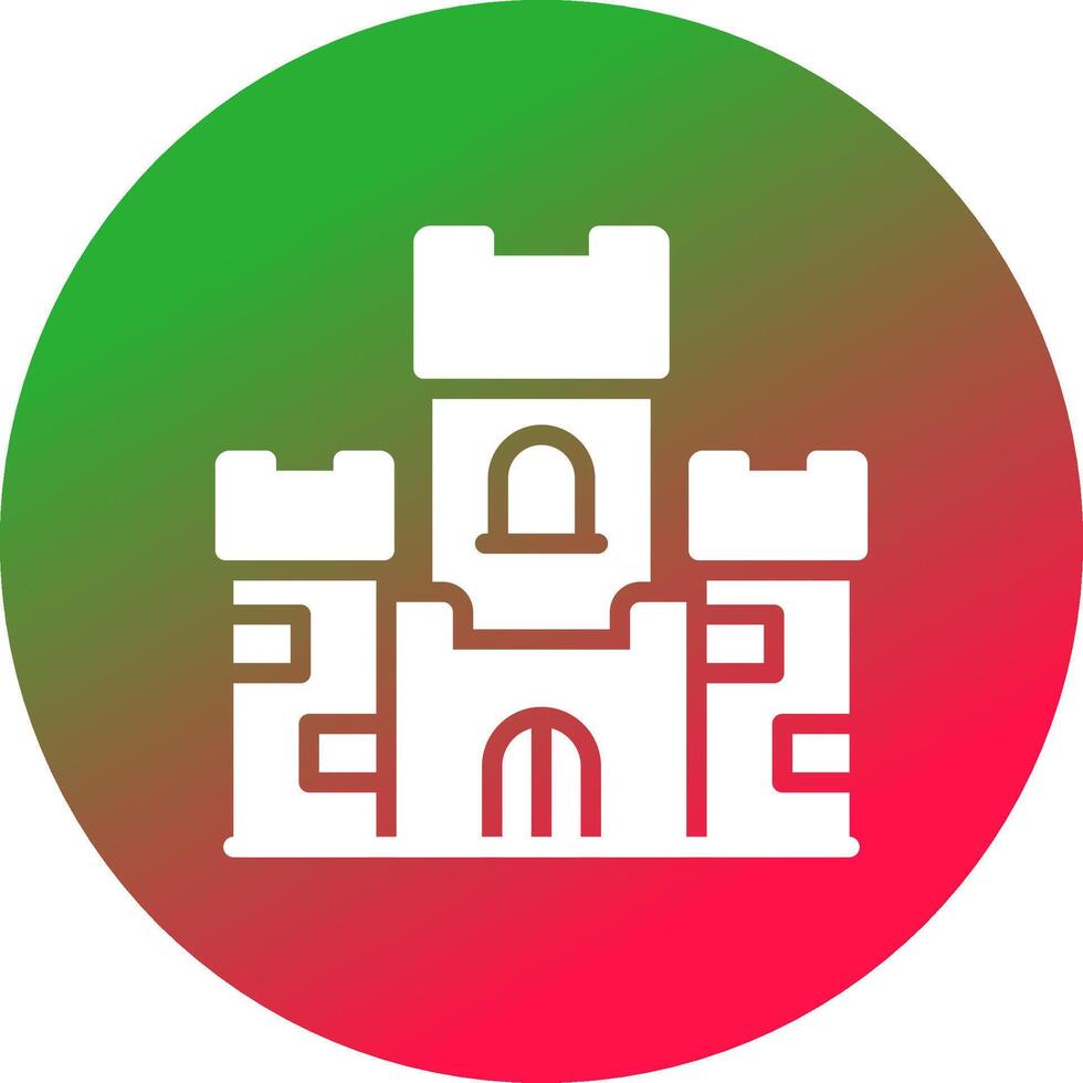 diseño de icono creativo de castillo vector