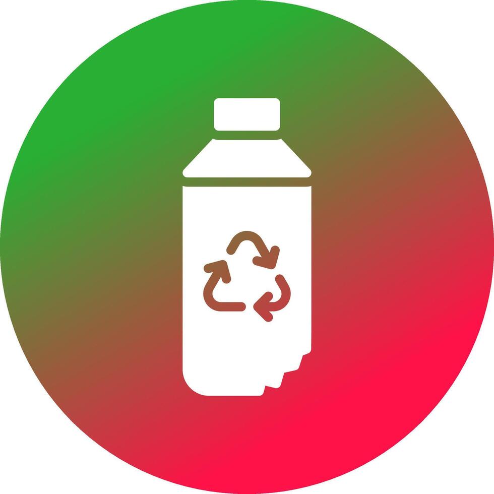 Water Bottle Creative Icon Design vector