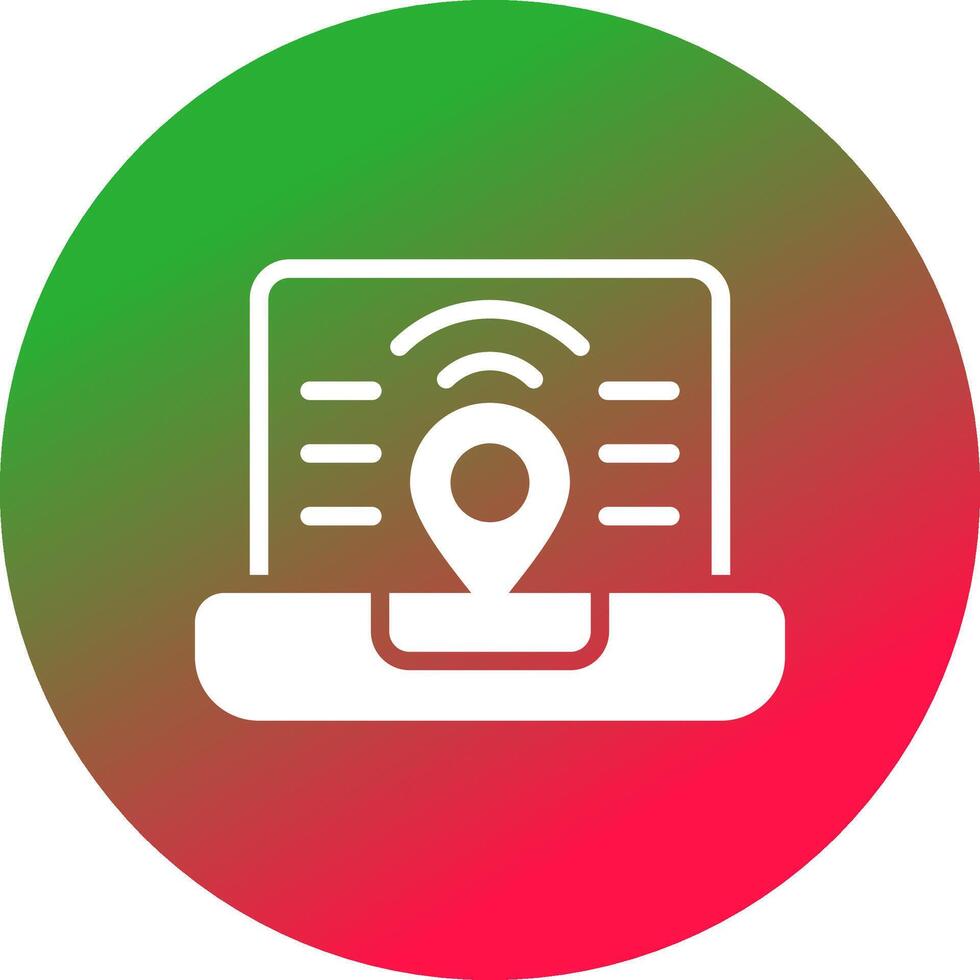 Digital Nomad Hub Creative Icon Design vector